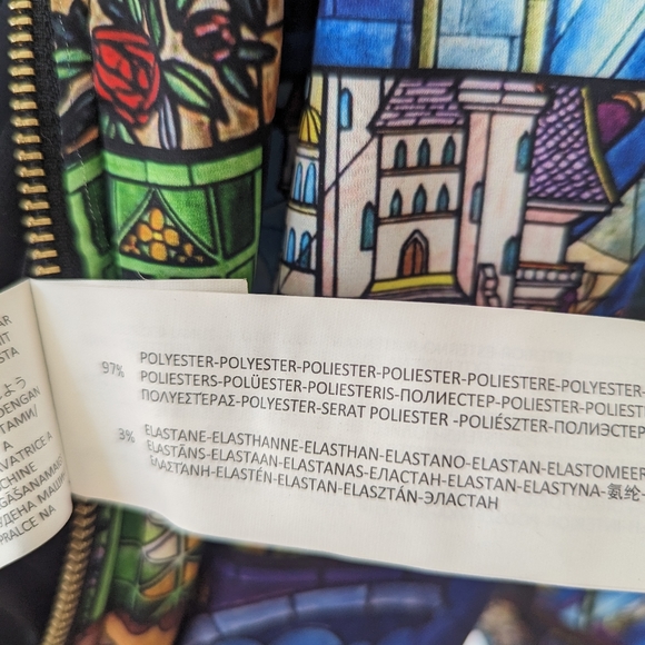 MINKPINK Beauty and the beast stained glass bomber jacket Sz M - Picture 6 of 6